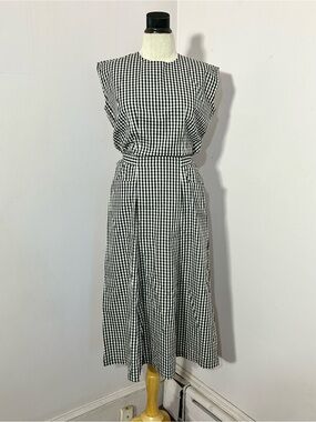 Agnes b. Paris Light Cotton Gingham Dress 38 / 6